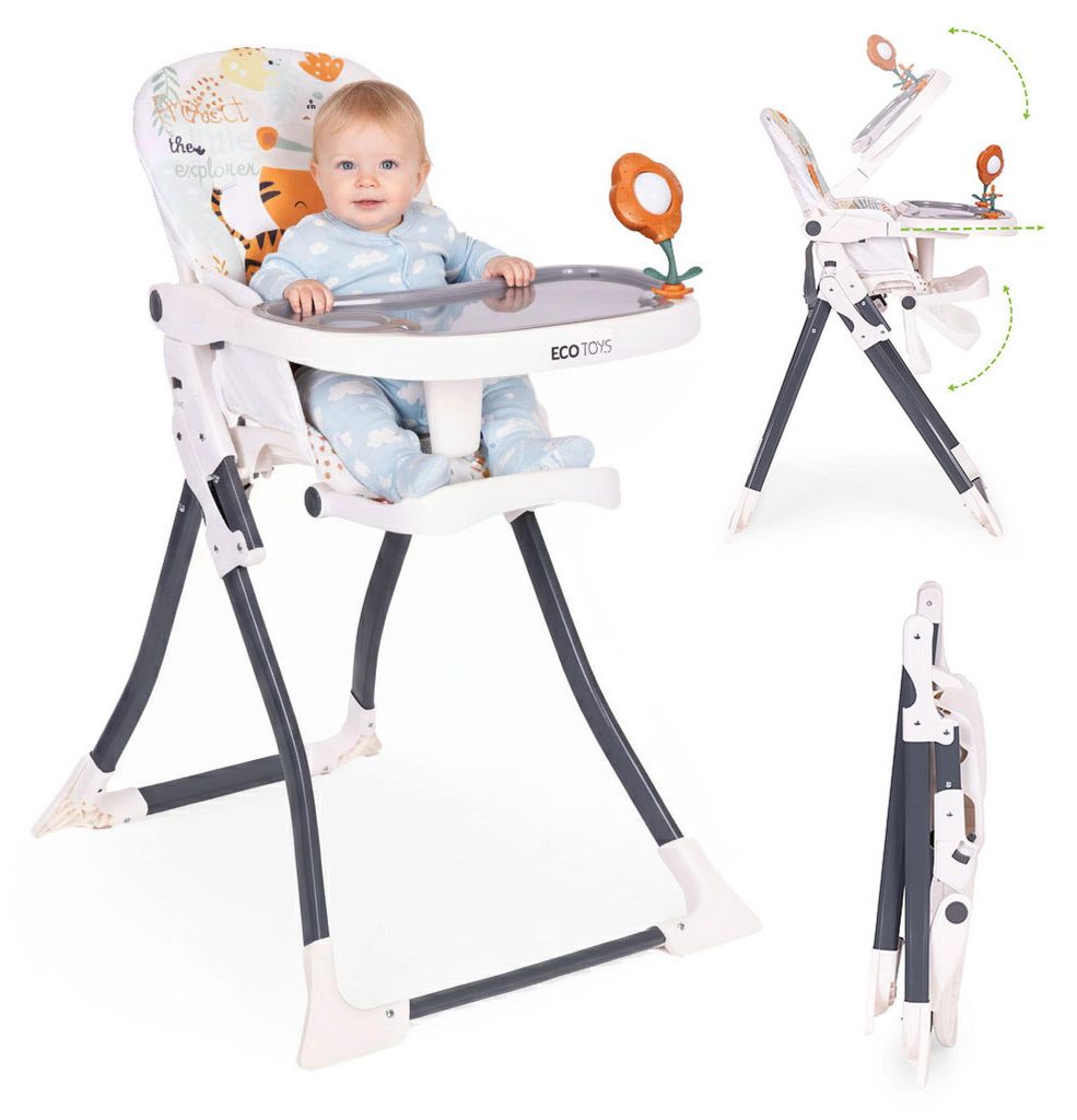 EcoToys HC301-2402 Zusammenklappbarer Kinderhochstuhl mit Produktbild 