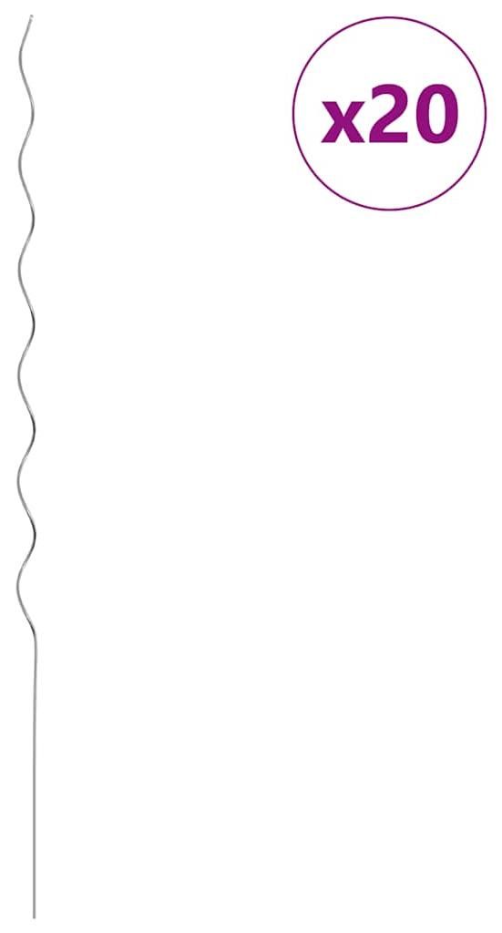 Spiralne Podpórki Do Roślin, 20 Szt, 170 Cm, Stal Zdjęcie produktu 