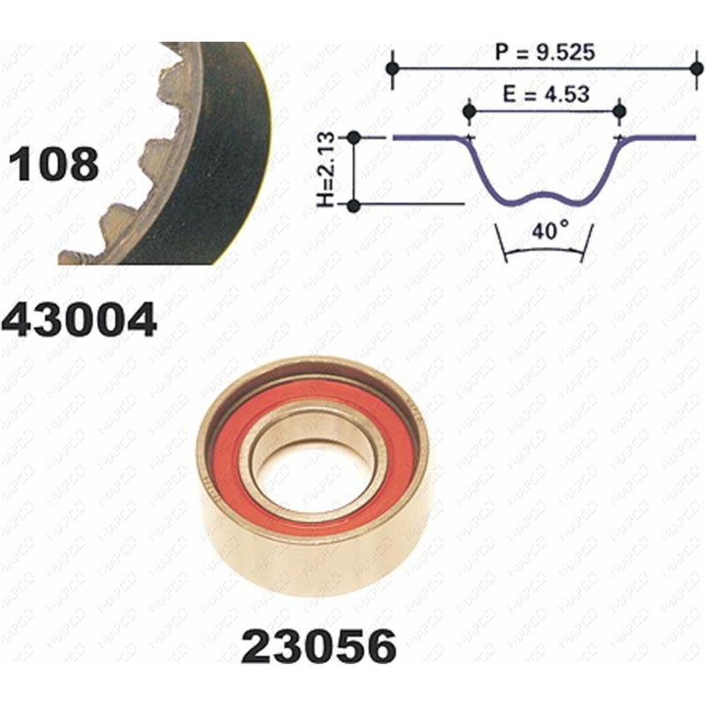Zahnriemensatz, FIAT PALIO, PUNTO, STRADA ( 23056 + 43004 )