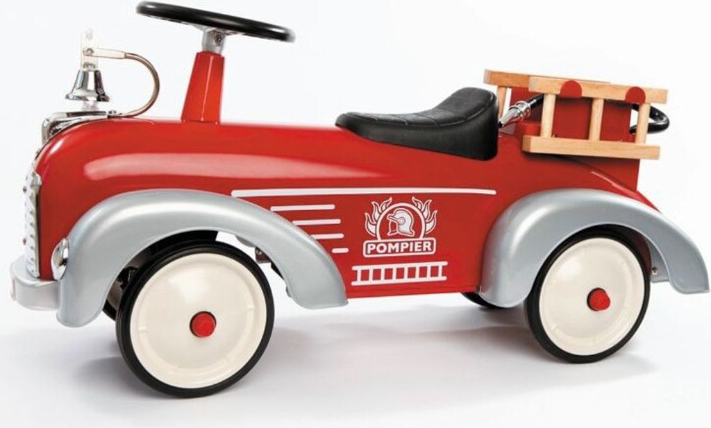 Baghera Rutschauto - Feuerwehrwagen Retro Kinderauto rot