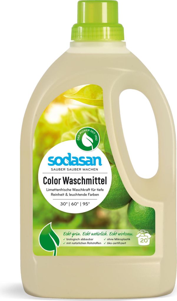 Sodasan Color Waschmittel Limette 1,5L (1er Pack) Produktbild 