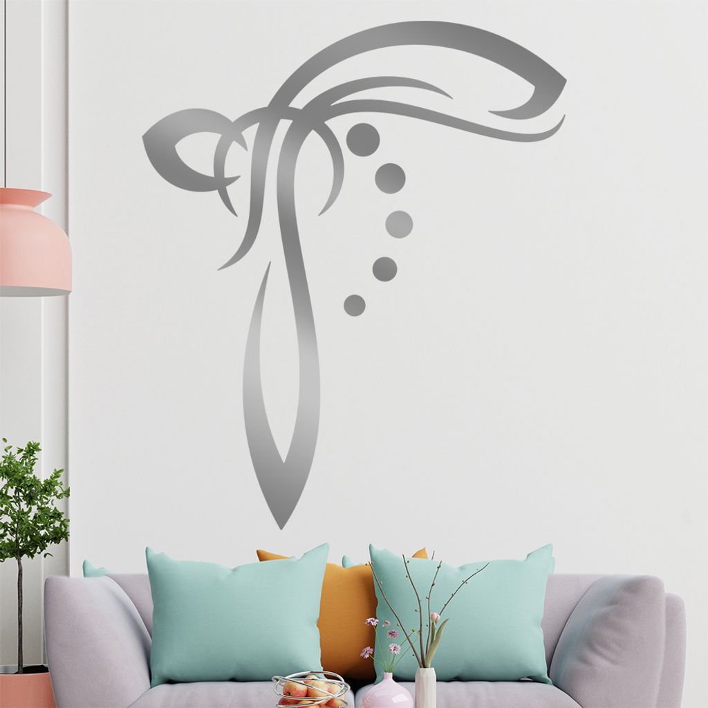 Blätter - Linien Punkte Wandtattoo in 6 Größen - Wandaufkleber Wall Sticker - Dekoration, Küche, Wohnzimmer, Schlafzimmer, Badezimmer