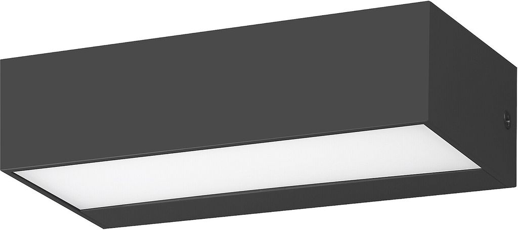 Rabalux 7935 Außenwandleuchte Halden, 9W, 4000K, 640lm, schwarz-weiß, neutralweiß, IP65, 17cm