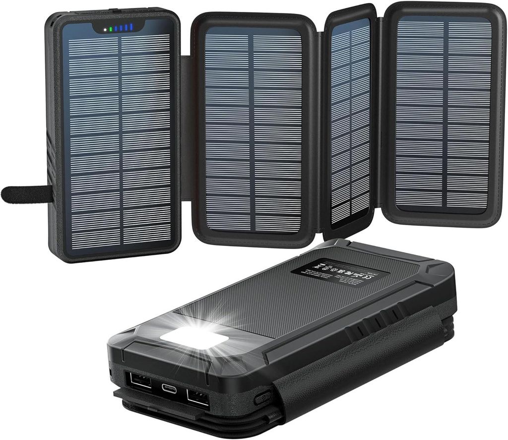 Solar Powerbank, 26800mAh Solar Ladegerät, Tragbares Produktbild 