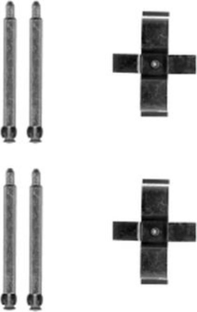 Hella Pagid Zubehörsatz für Scheibenbremsbelag Hinten Mercedes Benz CLK K0688
