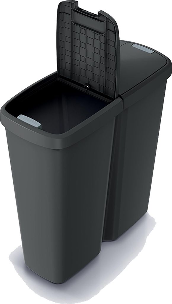 MONZANA® Cestino per Rifiuti 50L 2 Scomparti Apertura a Immagine del prodotto 