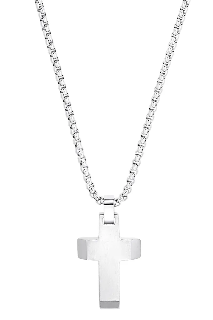 Collana Uomo Acciaio Ciondolo Crocifisso - Acciaio Inossidabile / Collane Da Uomo / Gioielli Da Uomo Collana Resistente Antigraffio