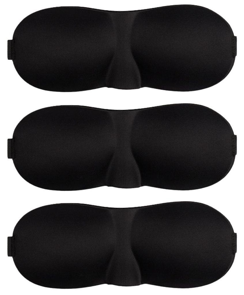 Schlafmasken-Packung (3 Stück), lichtundurchlässige 3D-Augenmasken zum Schlafen, Augenbinde für Seitenschläfer