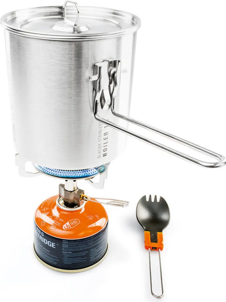 GSI Outdoors GLACIER Set de découverte : Popote Inox Camping 1 Pers