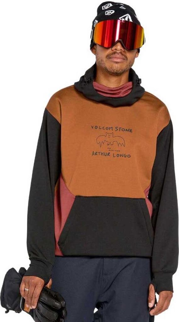 Volcom Hydro Riding Kapuzenpullover Braun S Mann Braun S