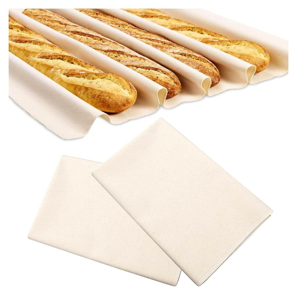 Baumwolle zum Brotbacken, Bäckerleinen, Teigtuch, Zubehör für das Brotbacken, Gärtuch für Brot, Tuch für die Teigzubereitung und das Backen, ...