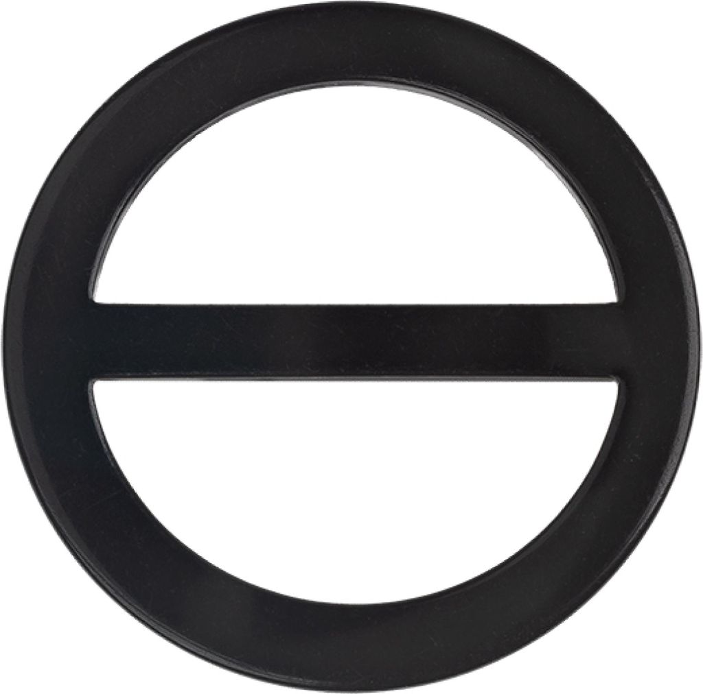 Bouton décoratif rond, noir - 45 mm (diamètre) - Noir Image du produit 