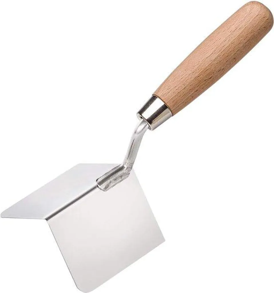 Truelle d'angle et spatule inox 5 pièces pour finitions de maçonnerie
