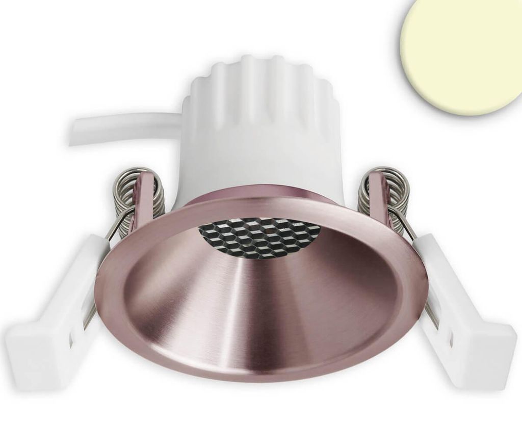 Isoled LED Einbaustrahler BACK45, rosegold, rund, 5W, Produktbild 