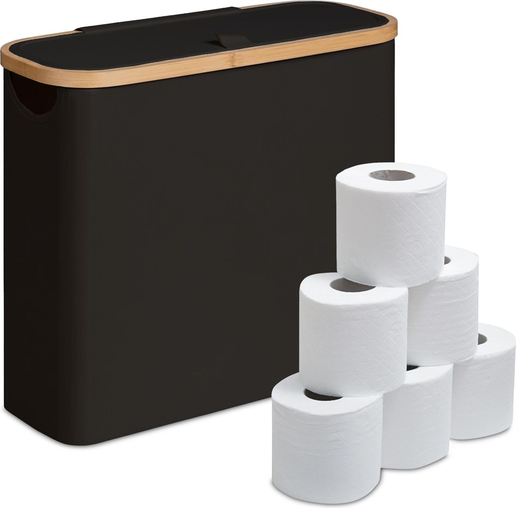 Relaxdays Portarotolo, 12 rotoli, L x P x A: 38 x 43 x 17 Immagine del prodotto 