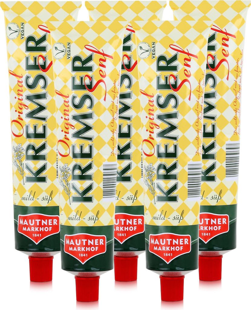 Mautner Kremser Senf 200g - Das mild-süße Original (5er Produktbild 