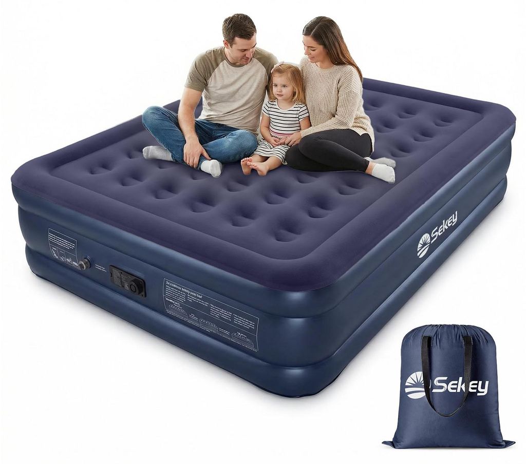 Sekey XXL zelfopblaasbare luchtbed voor 2 personen, stevig Productafbeelding 