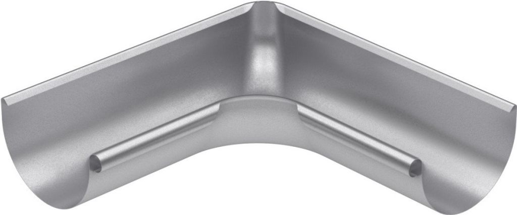 BRYZA Innen-Rinnenwinkel verzinkt Ø 125 mm, Naturzink