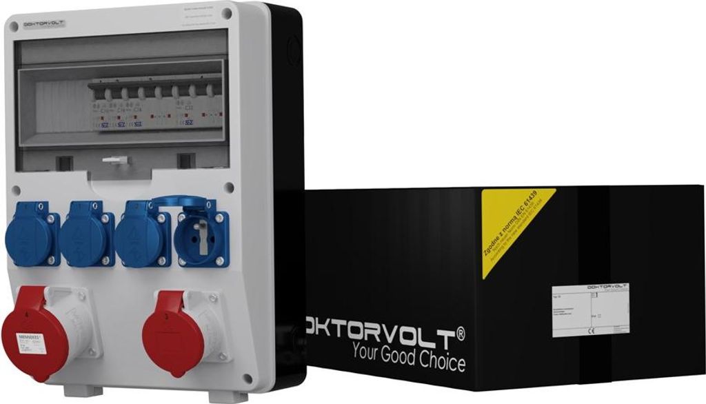 Stromverteiler TD-S 16A 32A 4x230V franz/belg System Doktorvolt 2121