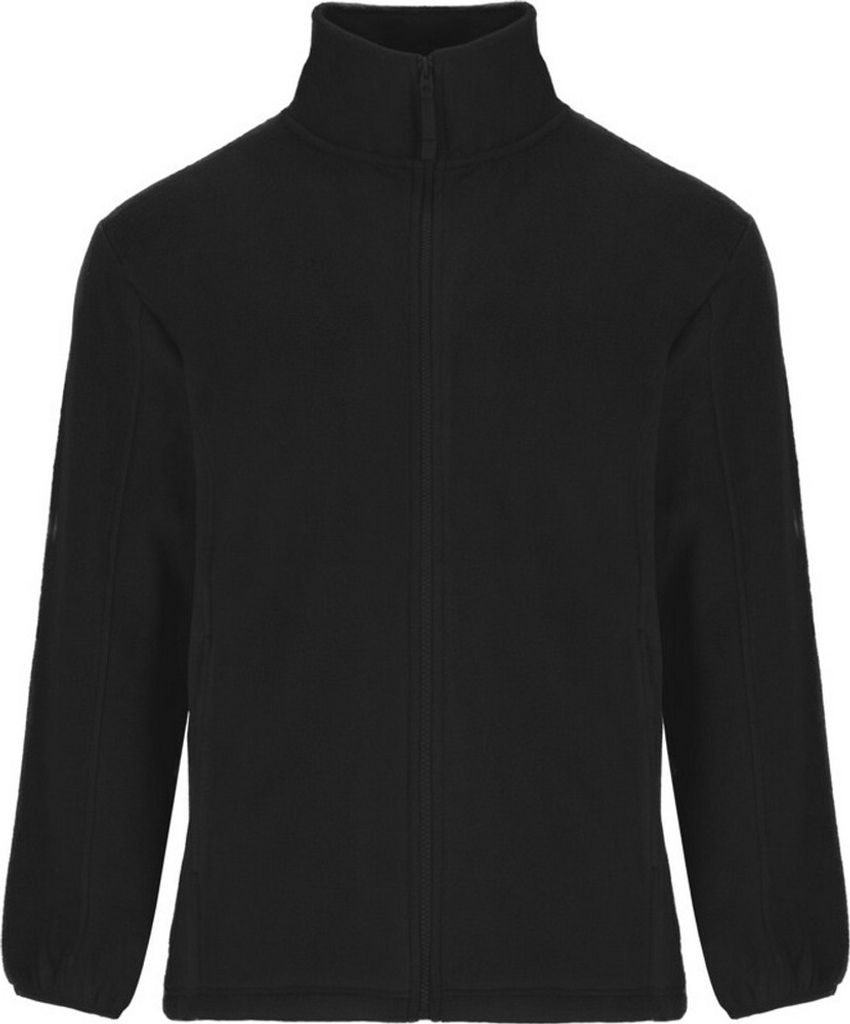 Roly - "Artic" Fleecejacke Durchgehender Reißverschluss für Herren PF4227 (4XL) (Schwarz)