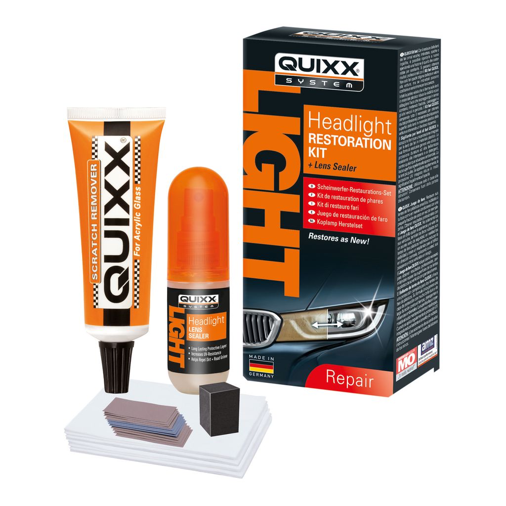 Quixx Aufbereitungs-Set Scheinwerfer 00084 Tube Spraydose Produktbild 