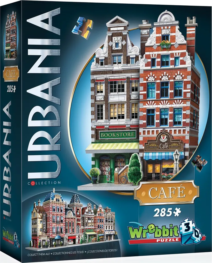 Puzzle 3D Café Urbania WREBBIT : 285 pièces robustes en mousse compacte