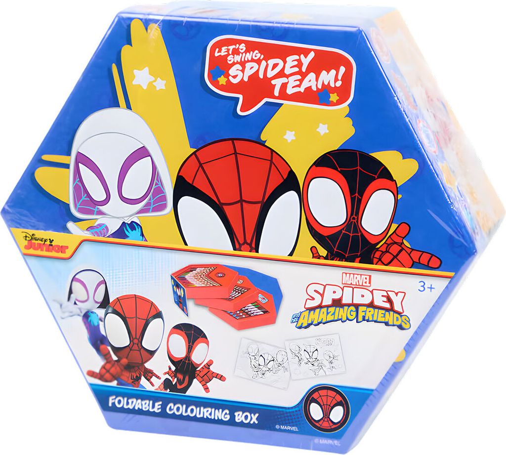 Aufklappbare Box mit Malutensilien – Spidey Team