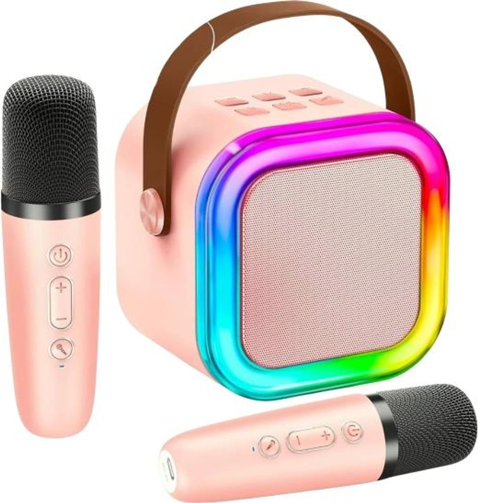 Mini karaoke sada pro děti, karaoke stroj se 2 mikrofony, Obrázek produktu 
