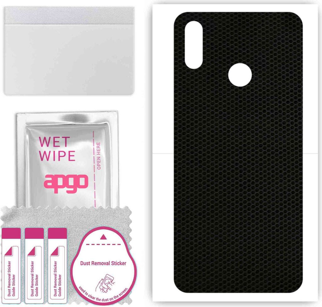apgo Rückseite Schutzfolie, Skin, kompatibel mit Realme C3 (3 cameras), Hinten Displayschutzfolie aus Vinylfolie, kratzfest, einfache Montage - Ma...
