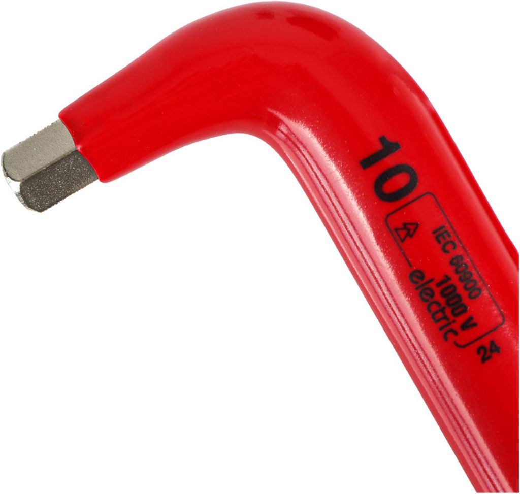 WETEC Innensechskant-Stiftschlüssel, 1000 V, Größe 10 mm (Sechskantschlüssel)