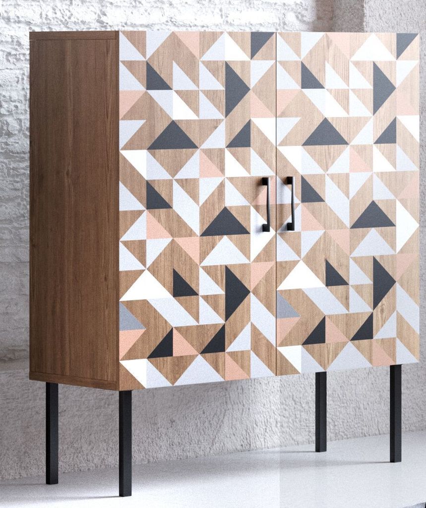 Spectral - Highboard mit 2 Türen mit Soft-Close, bedruckter Produktbild 