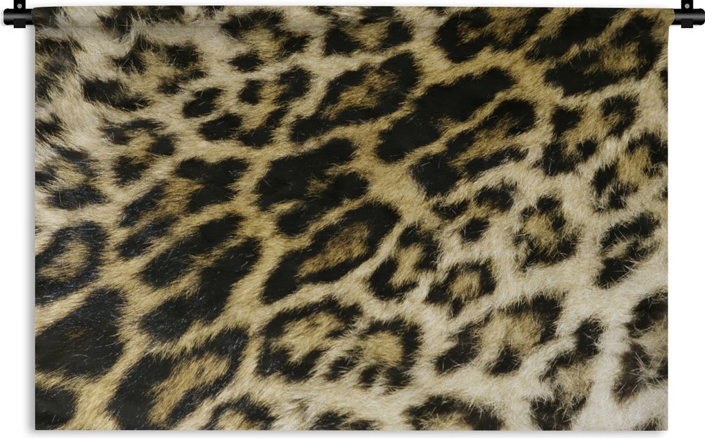 MuchoWow Wandteppich Wandbehang Leopard - Fell - Haar 150x100 cm Tapisserie Dekoration Wandtuch - Waschbar - Tapisserien - Wand-Decke