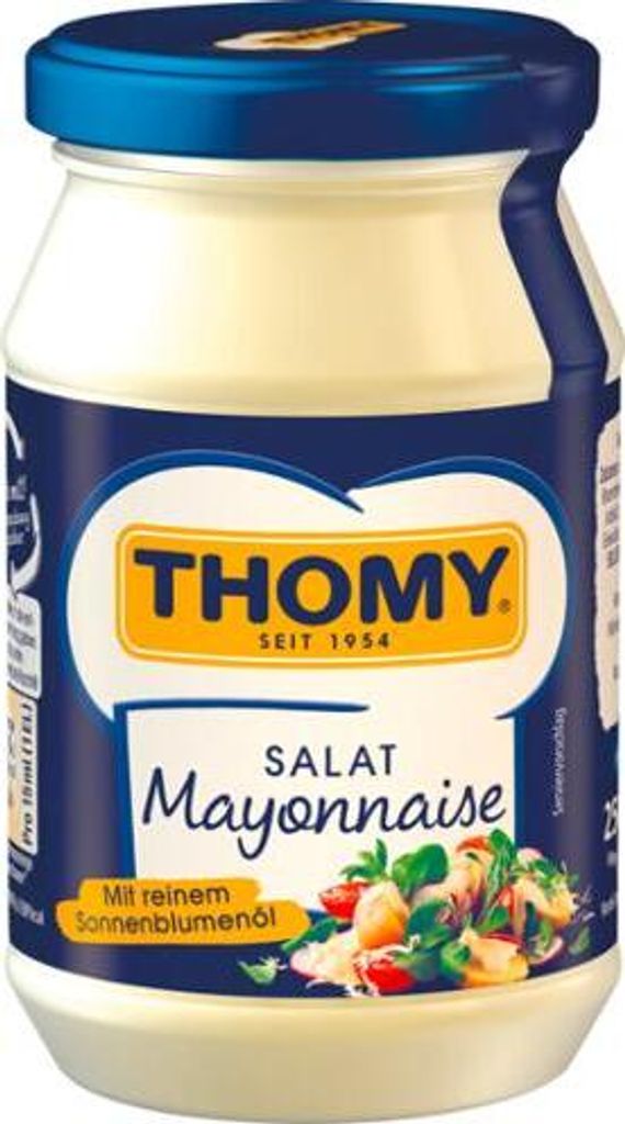 Thomy Salat Mayonnaise cremig mit reinem Sonnenblumenöl Produktbild 8
