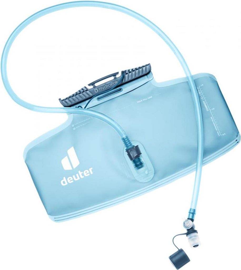 Deuter Streamer SQ 1.5 L Trinkblase hydrablue - auslaufsicher, kompakt, BPA-f...