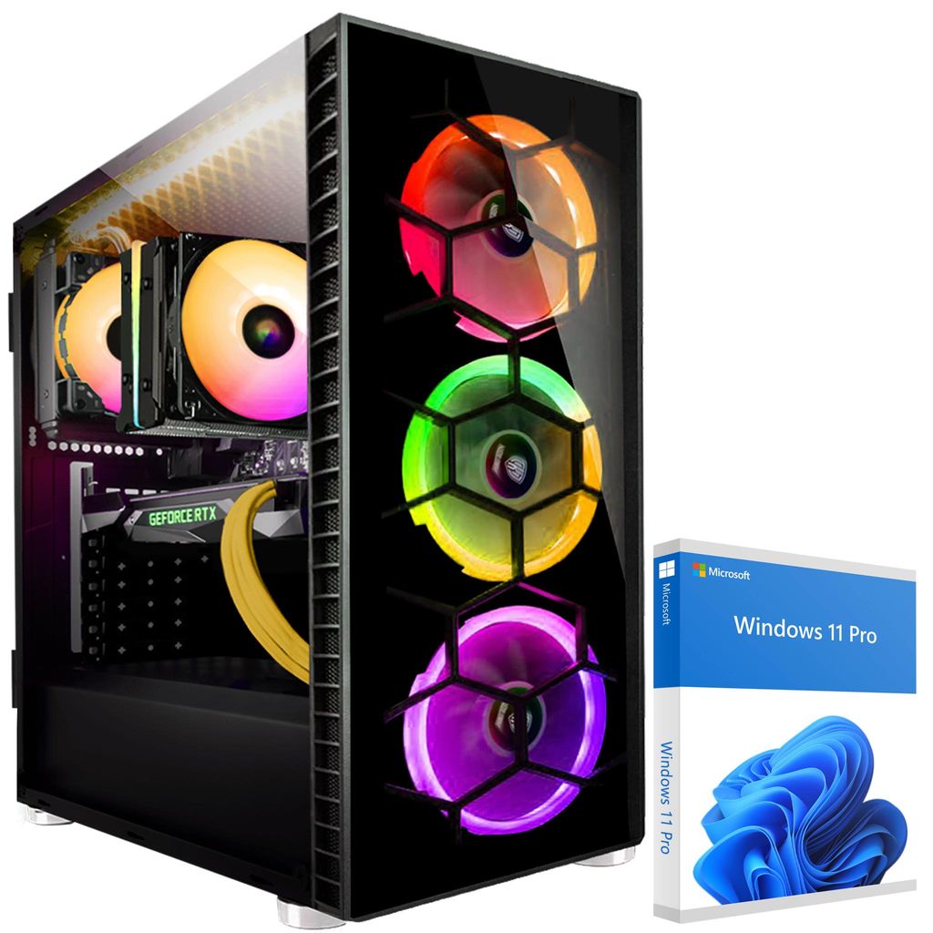 KRAFTPC High End Gaming Pc AMD Ryzen7 7800X3D - GeForce RTX5070 12GB - 1TB SSD - 32GB DDR5 - Win11 - WLAN - Gamer Pc Computer