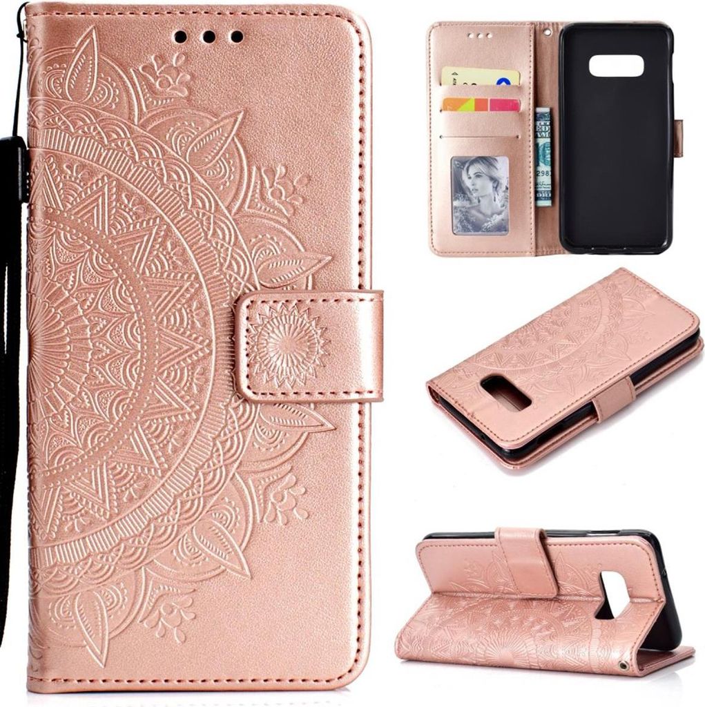 Hülle für Samsung Galaxy S10e Handyhülle Flip Case Cover Schutzhülle Mandala