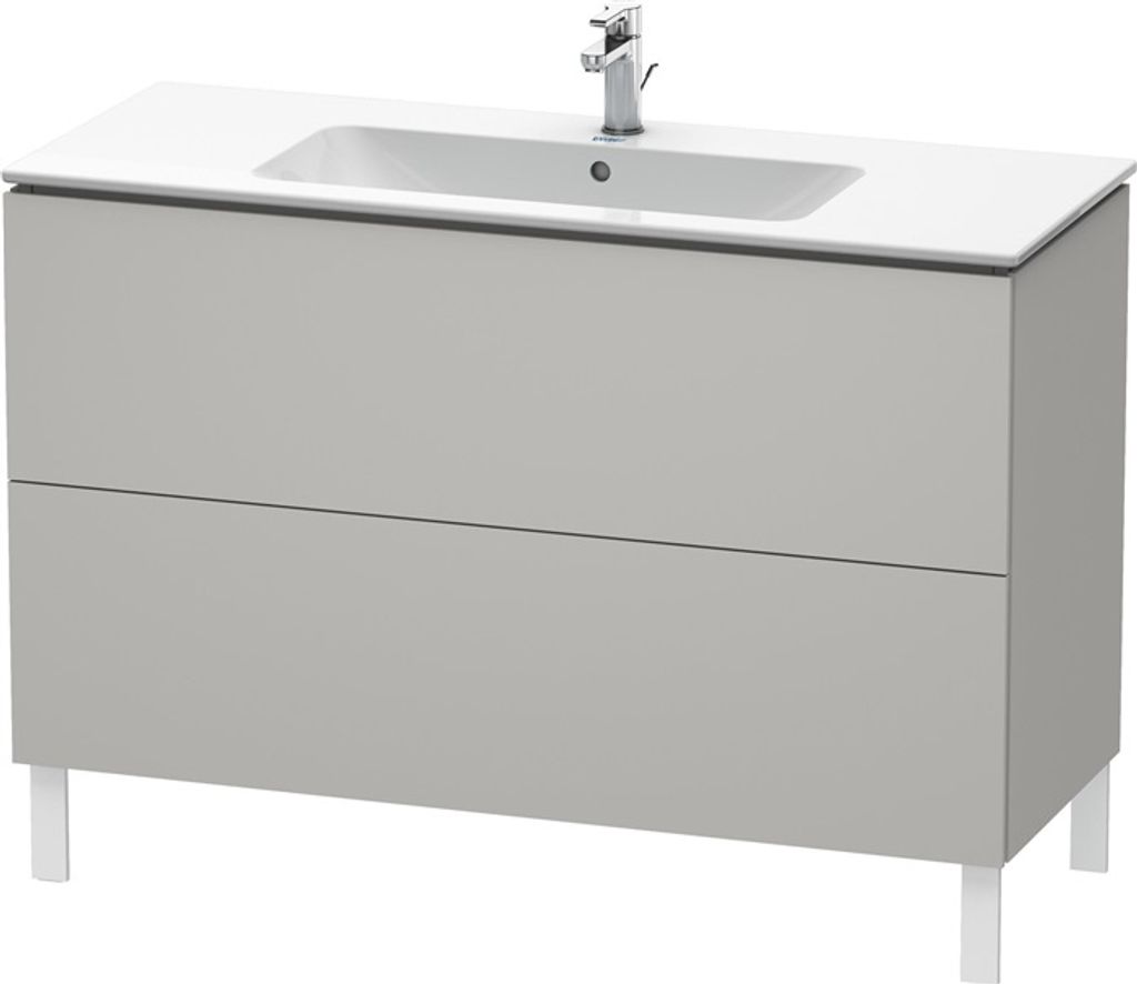 Duravit L-Cube Waschtischunterbau stehend, 2 Auszüge, 1220x704x481mm, LC662800707