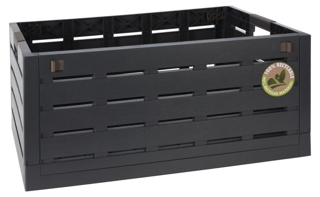 Opklapbare transportbox, stapelbaar, 60 liter. Maximale Productafbeelding 