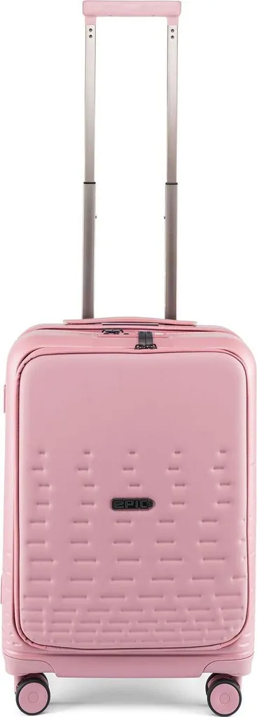 Bagage Cabine avec Compartiment PC - Valise Rigide Rose 55cm Spin