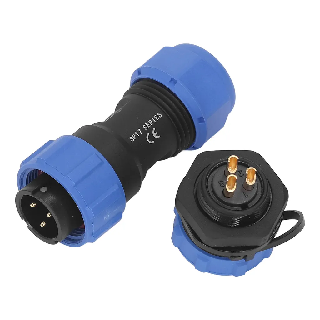 Connettore impermeabile aviazione 3 pin IP68 per barche e camper