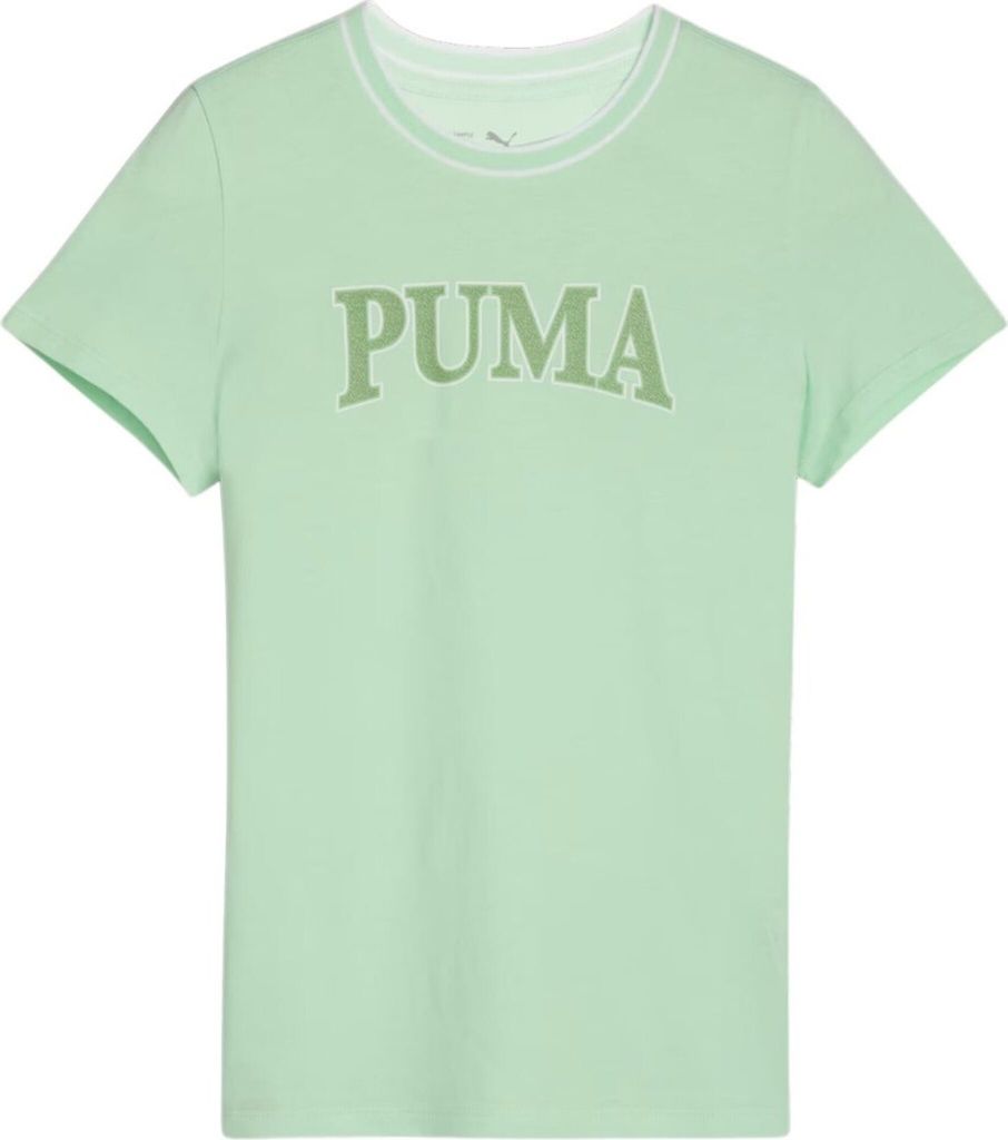 Puma Squad T-Shirt aus Baumwolle mit geripptem Halsausschnitt und Standardschnitt