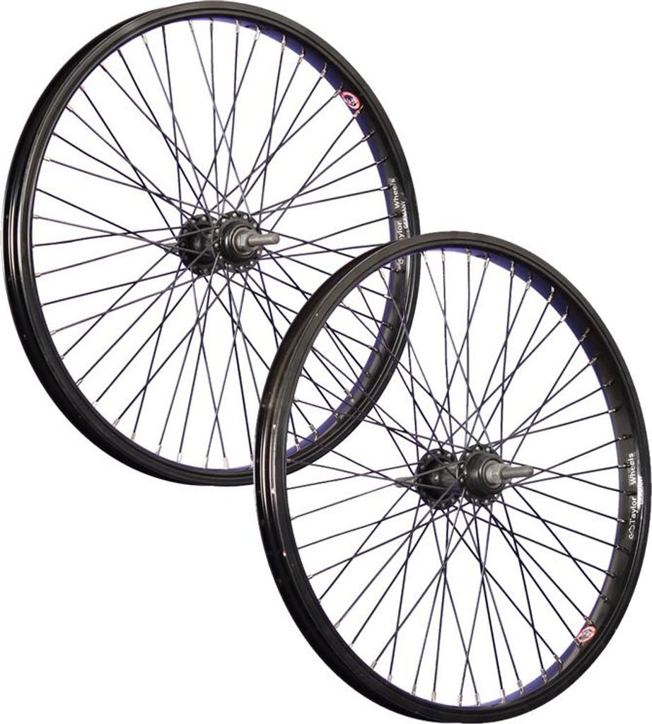 20-Zoll-BMX-Radsatz, 48, schwarz