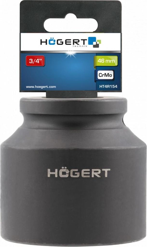 Högert Schlagschrauber-Steckschlüssel 3/4", 46 mm, kurz