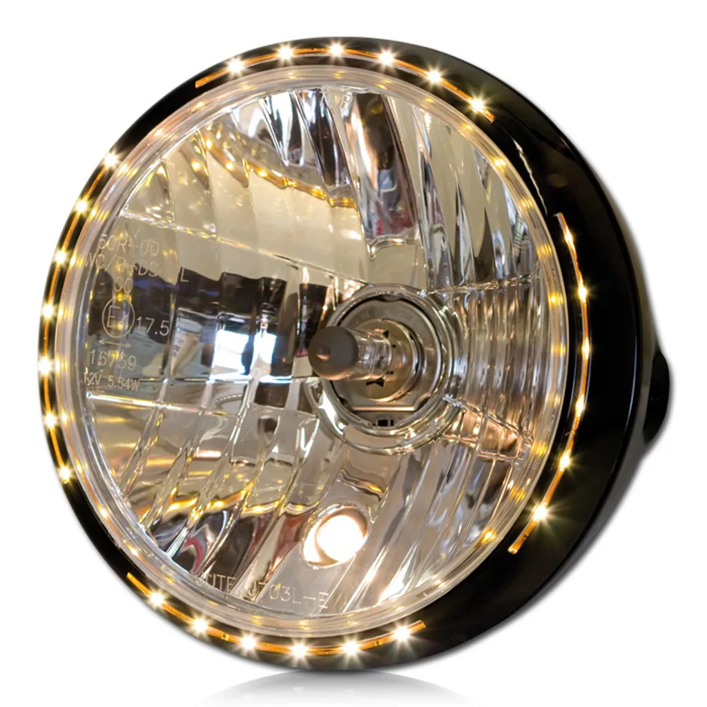 Projecteur H4 New Nevo 7 Noir Clair idéal pour Conduite Nocturne Sécurisée