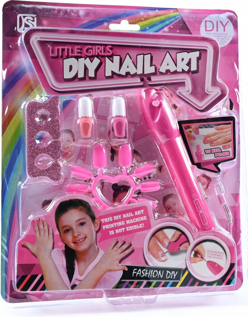 Kinder Nagelstudio Set mit Nagellack & Fräser - Maniküre Spielzeug - Kreatives Beauty Geschenk