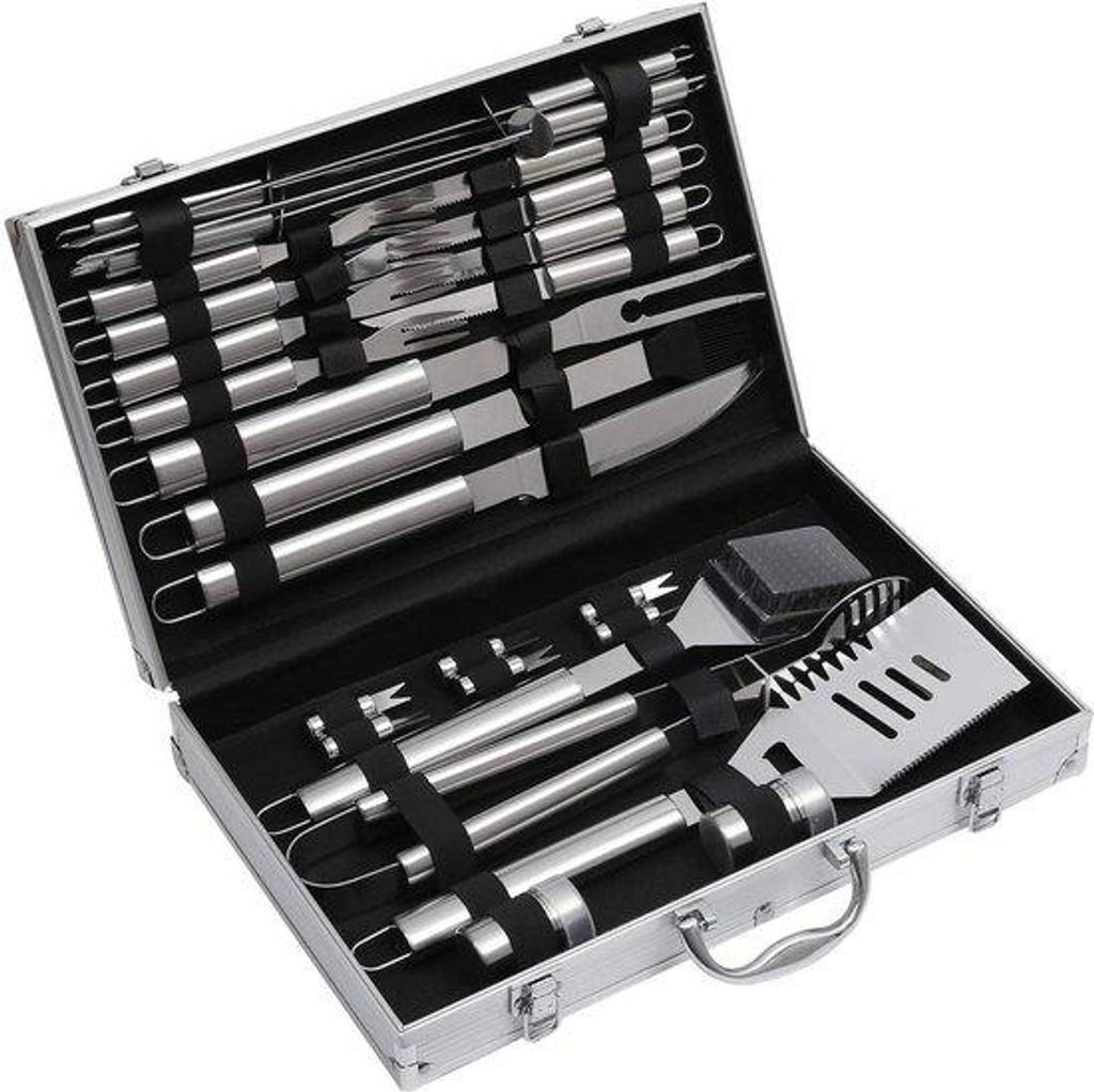 26-teiliges Rostfreistahl-Grillwerkzeugset für alle Grillen und Barbecues
