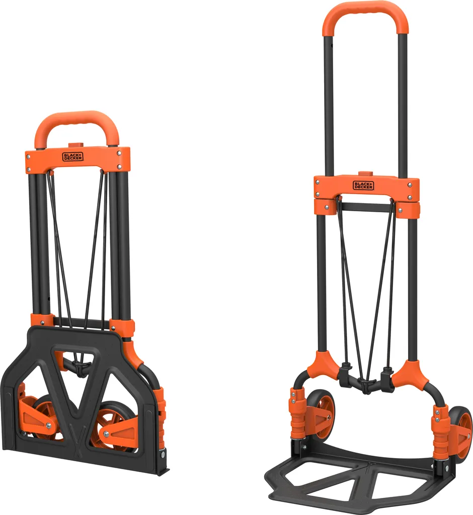 Chariot pliable Black+Decker 65kg : dites stop au mal de dos en portant