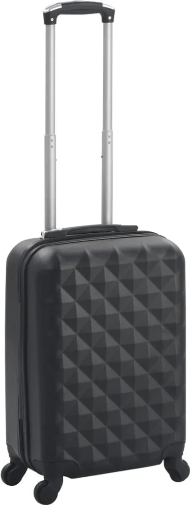 Bagage rigide trolley coque dure noir ABS résistant à 4 roues