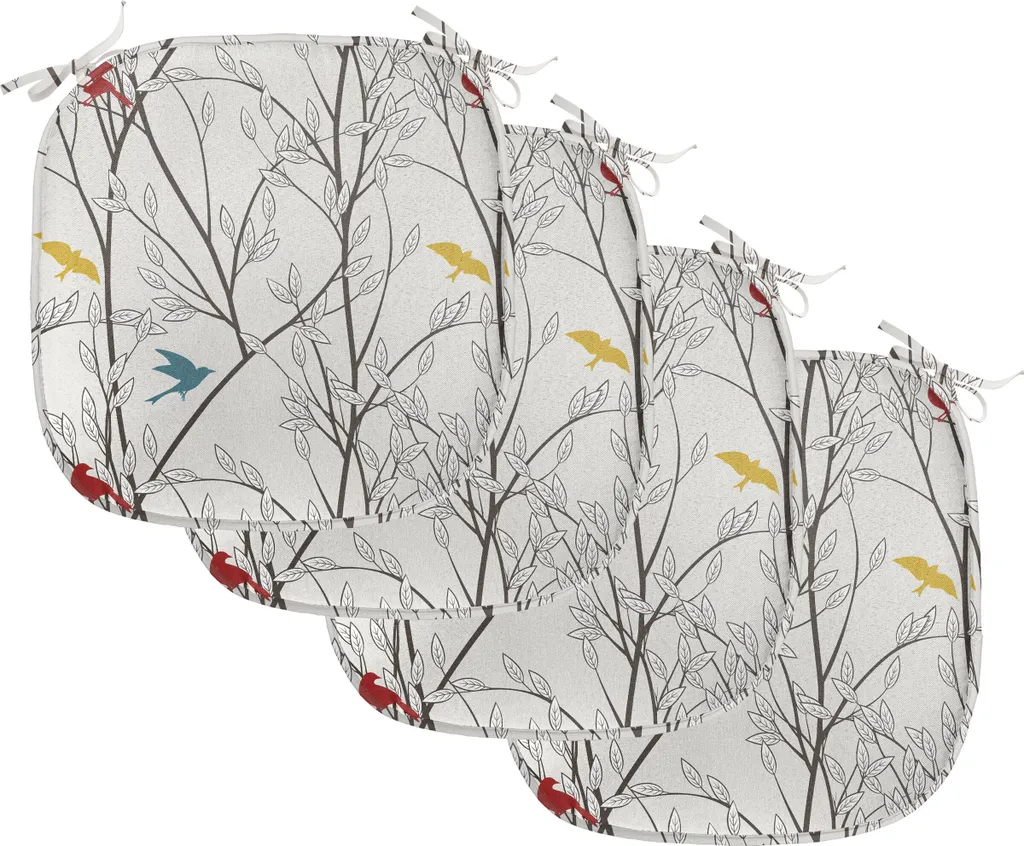 Lot de 4 Coussins de Siège pour Cuisine et Salle à Manger 40x40 cm