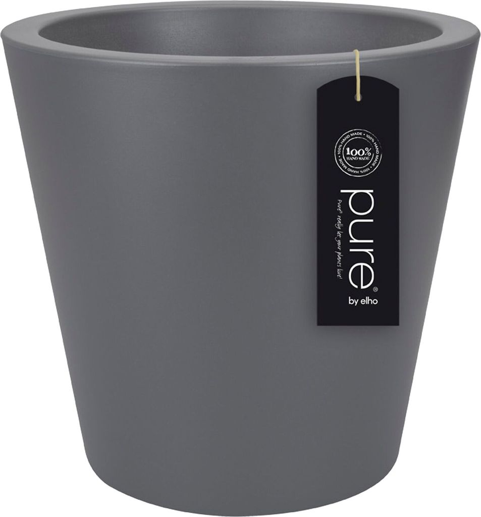 elho pure straight round 50 cache-pot - anthracite Image du produit 